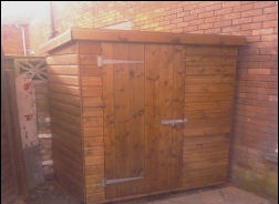 A narrow 6 by 2 timber store
