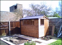 An 8 by 6 apex shed