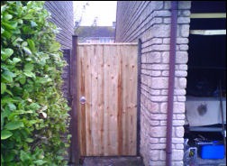 A timber side gate