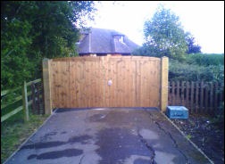 A timber door and frame