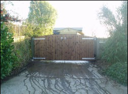 A close-boarded gate