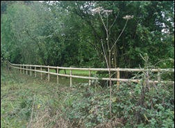 Half round rails on round posts