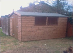 An 8 by 6 shed
