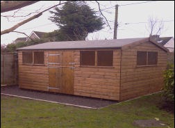 A 9 by 12 shed