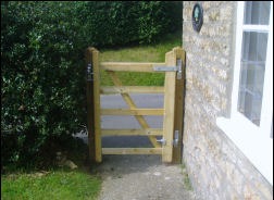A timber entrance gate