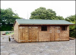 A field shelter in a paddock