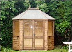 An octagonal summer house